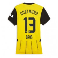 Camisa de Futebol Borussia Dortmund Pascal Gross #13 Equipamento Principal Mulheres 2024-25 Manga Curta